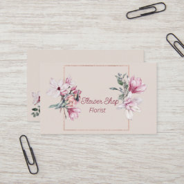 Waterverf Flowers Florist Shop Visitekaartje