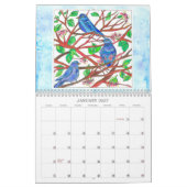 Waterverf Flowers Garden Agenda Kalender (Jan 2027)