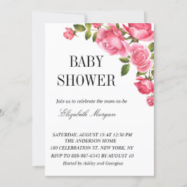  Waterverf Flowers Garden Baby shower Kaart