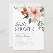 Waterverf Flowers Garden Baby shower Kaart (Voorkant)