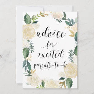 Waterverf Flowers Gold Glitter Advice for Parents Advieskaart
