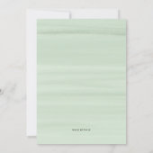 Waterverf Flowers Gouden Glitter Pensioen Partij Kaart (Achterkant)