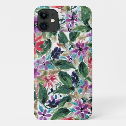 Waterverf Flowers | Handbedekte paardebloemen Case-Mate iPhone Case (Achterkant)