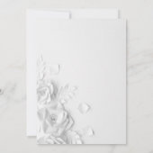 Waterverf Flowers Honeymoon Shower Kaart (Achterkant)