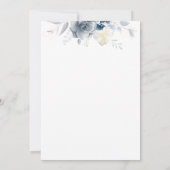 Waterverf Flowers Honeymoon Shower Kaart (Achterkant)