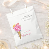 WATERVERF FLOWERS ICE CREAM - VRIJGEZELLENFEEST BEDANKZAKJE (Geknipt)