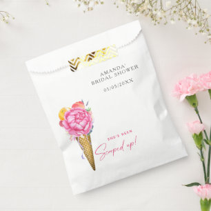 WATERVERF FLOWERS ICE CREAM - VRIJGEZELLENFEEST BEDANKZAKJE