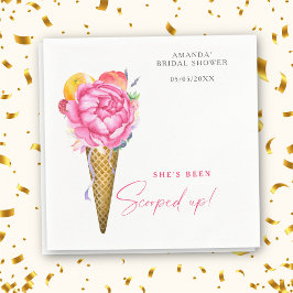 WATERVERF FLOWERS ICE CREAM - VRIJGEZELLENFEEST SERVET