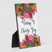 Waterverf Flowers | Ik kies vandaag voor Joy Fotoplaat (Zijkant)