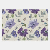  Waterverf Flowers Inpakpapier Vel (Voorkant)