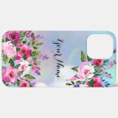 Waterverf Flowers iPhone 12 Pro Max iPhone Case (Achterkant / Rechts)