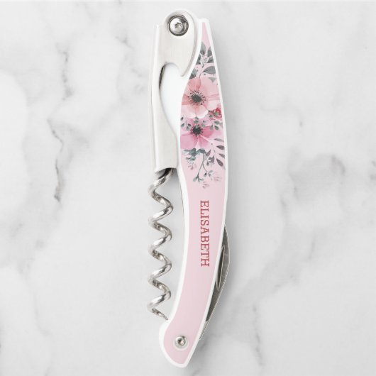 Waterverf Flowers Kurkentrekker (Voorkant)