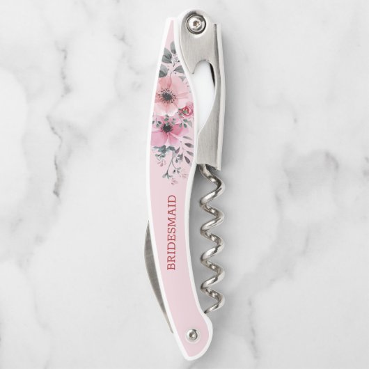 Waterverf Flowers Kurkentrekker (Achterkant)