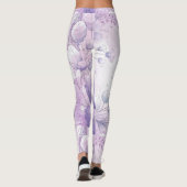Waterverf Flowers Leggings (Achterkant)