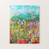 Waterverf Flowers Legpuzzel (Verticaal)