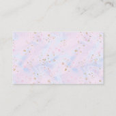 Waterverf Flowers met Glitter Diaper Raffle Informatiekaartje (Achterkant)