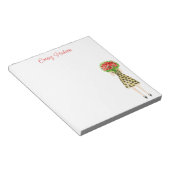 Waterverf Flowers Mode Girl Notitieblok (Schuin)