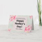 Waterverf Flowers Moderne Dochters Moederdag Kaart (Voorkant)
