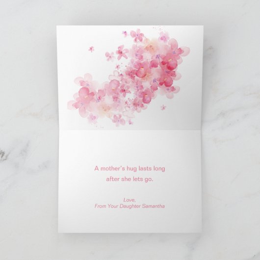 Waterverf Flowers Moederdag Feestdagen Kaart