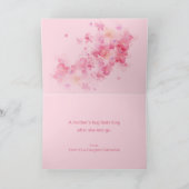 Waterverf Flowers Moederdag Feestdagen Kaart (Binnen)