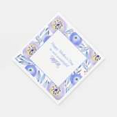 Waterverf Flowers Moederdag Servet (Hoek)