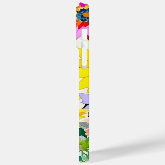 Waterverf Flowers Monogrammed Case-Mate iPhone Case (Achterkant / Links)