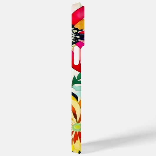 Waterverf Flowers Monogrammed Case-Mate iPhone Case (Achterkant / Rechts)