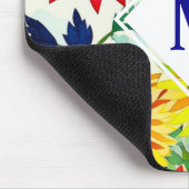 Waterverf Flowers Monogrammed Muismat (Hoek)