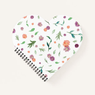 Waterverf Flowers Notitieboek voor reisnotities