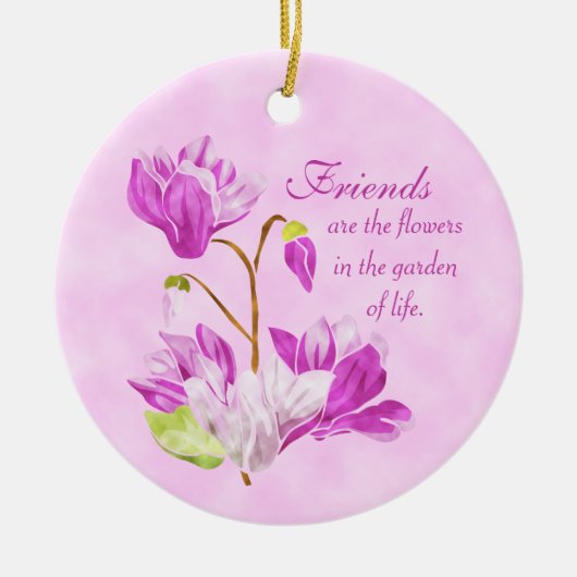 Waterverf Flowers Ornament (Voorkant)