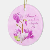 Waterverf Flowers Ornament (Links)