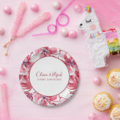 Waterverf Flowers Papieren Bordje (Feest)