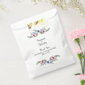 Waterverf Flowers Personal Wedding Favor Bedankzakje (Gezegeld)