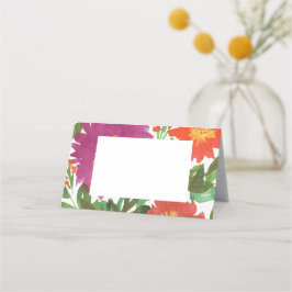 Waterverf Flowers Plaatskaartje