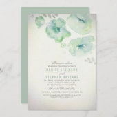 Waterverf Flowers Rehearings Kaart (Voorkant / Achterkant)