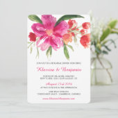 Waterverf Flowers Rehearings Kaart (Staand voorkant)