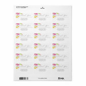 Waterverf Flowers Return Address Labels (Full Sheet)