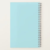 Waterverf Flowers Roze Blauw Distressed Girly Art Notitieboek (Achterkant)