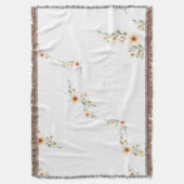 Waterverf Flowers Schattige minimalistisch Deken (Voorkant Verticaal)