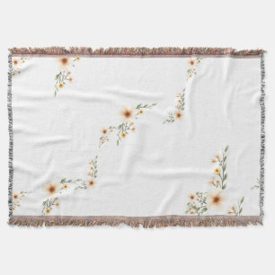 Waterverf Flowers Schattige minimalistisch Deken