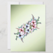 Waterverf Flowers Shine Wedding Invitation Kaart (Achterkant)