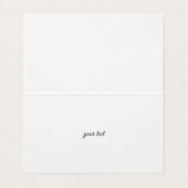 Waterverf Flowers Snowflakes Hartelijk dank Visitekaartje (Binnenkant ongevouwen)