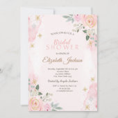 Waterverf Flowers Snowflakes Vrijgezellenfeest Kaart (Voorkant)