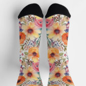 Waterverf Flowers Sokken (Top)
