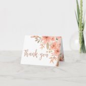  Waterverf Flowers Spring Bedankkaart (Voorkant)