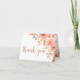  Waterverf Flowers Spring Bedankkaart