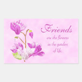 Waterverf Flowers Sticker (Voorkant)