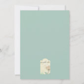 Waterverf Flowers Uitnodiging (Achterkant)