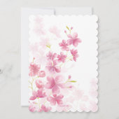 Waterverf Flowers Uitnodiging (Achterkant)