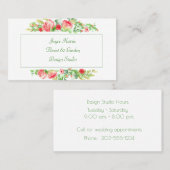 Waterverf Flowers Visitekaartje (Voorkant / Achterkant)